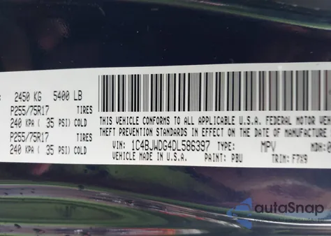 2013 Jeep Wrangler Unlimited Freedom Edition из США, поврежденный, VIN 1C4BJWDG4DL586397